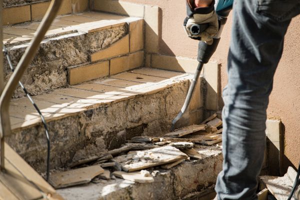 Concrete Stair Demolition in Dothan